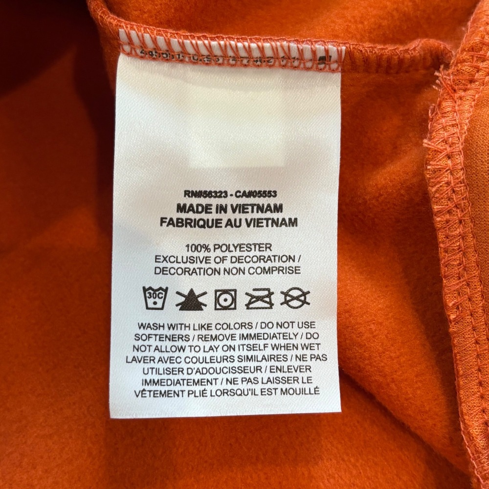 Nike Therma-FIT Hoodie Mens XXL Orange Pullover Training Swoosh Athletic - Picture 7 of 8
